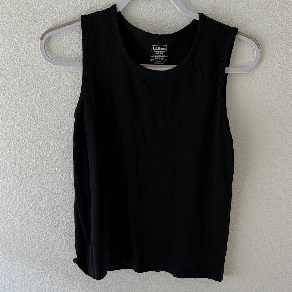 L.L. Bean Classic Black Tank Top
